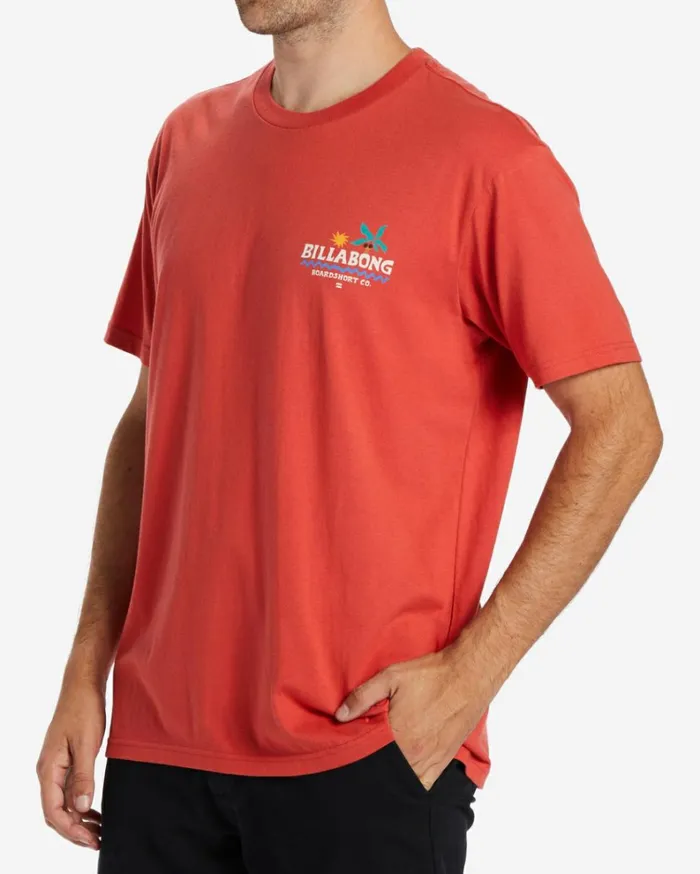 Lounge TShirt Coral Men Billabong TShirts