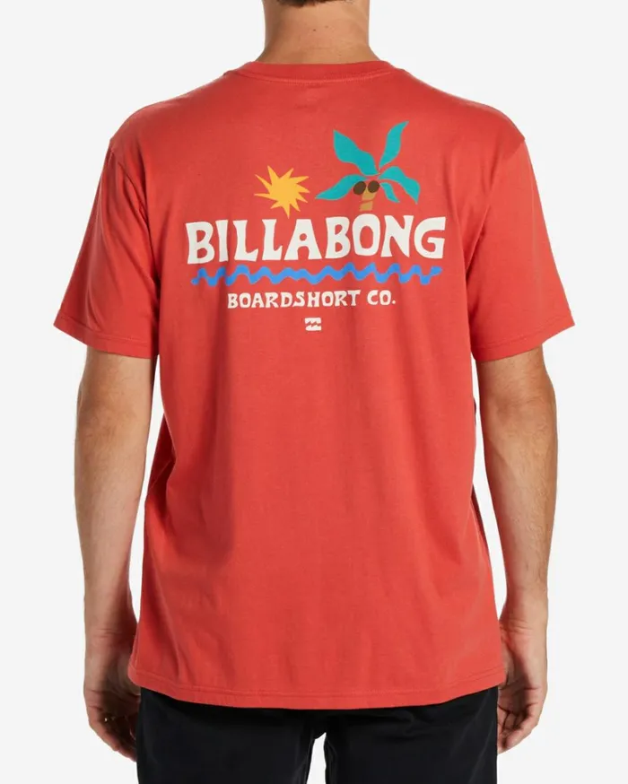 Lounge TShirt Coral Men Billabong TShirts