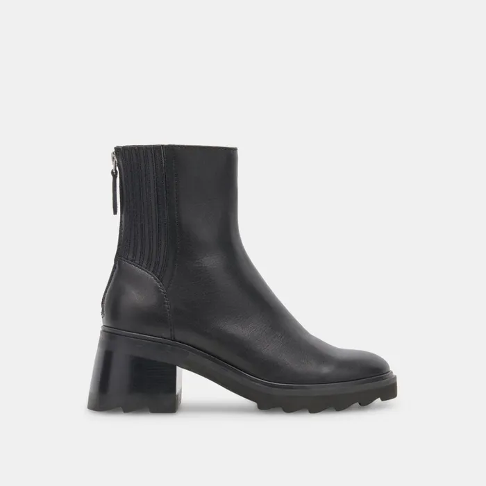 Martey H2O Wide Boots Black Leather Women Dolce Vita Boots and Booties