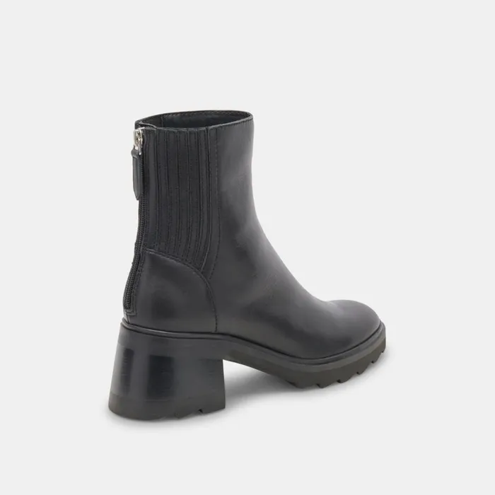Martey H2O Wide Boots Black Leather Women Dolce Vita Boots and Booties