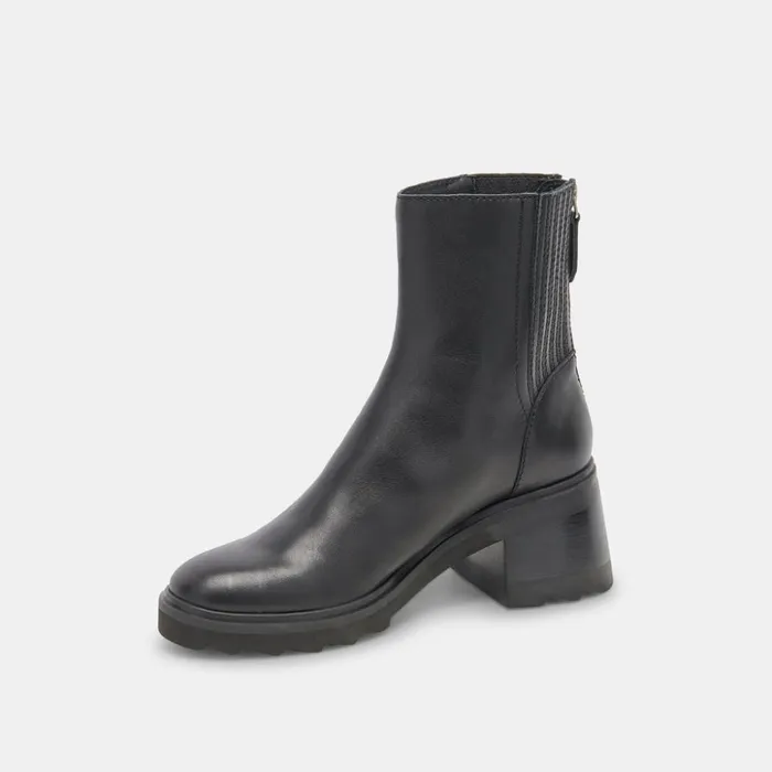 Martey H2O Wide Boots Black Leather Women Dolce Vita Boots and Booties