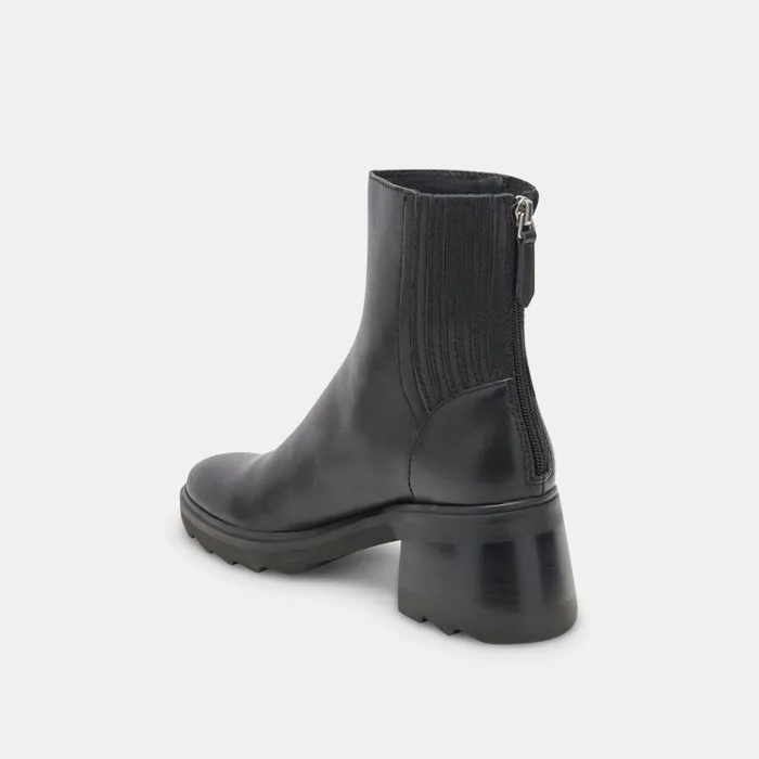 Martey H2O Wide Boots Black Leather Women Dolce Vita Boots and Booties