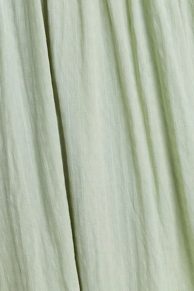 Matteo Midi Dress 8211 Deep V Neck Puff Sleeve Dress In Sage Women Showpo Dresses