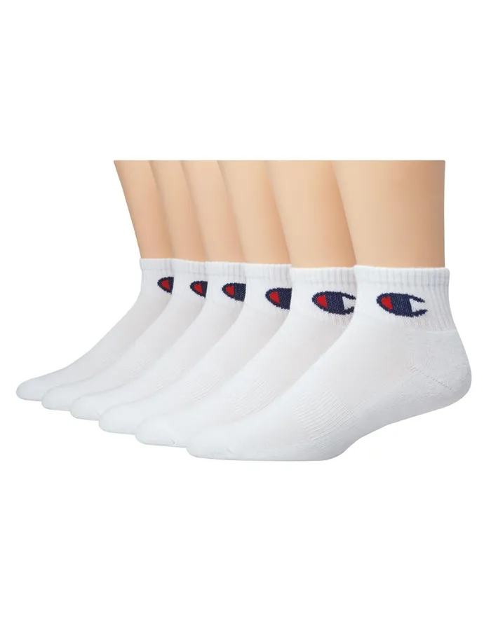 Men039S Ankle Socks 6Pairs White Men Champion Socks
