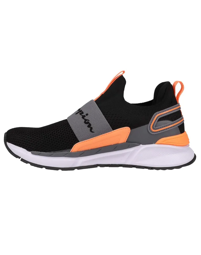 Men039S Flexer Wiz Shoes Blackstormy Nightlight Orange Men Champion Running