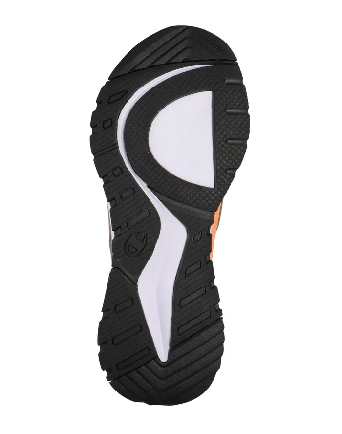 Men039S Flexer Wiz Shoes Blackstormy Nightlight Orange Men Champion Running