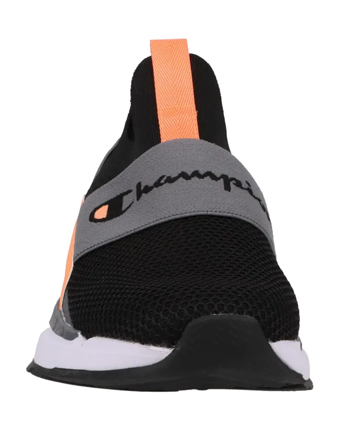 Men039S Flexer Wiz Shoes Blackstormy Nightlight Orange Men Champion Running