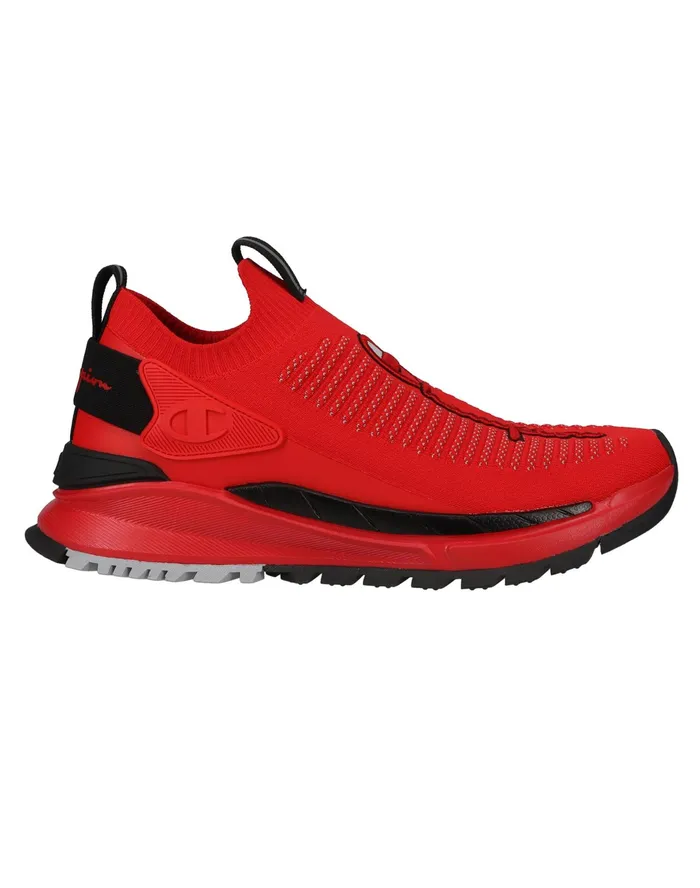 Men039S Reflex Core Knit Shoes Scarletblack Men Champion Running