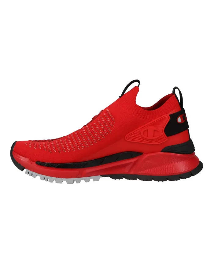 Men039S Reflex Core Knit Shoes Scarletblack Men Champion Running