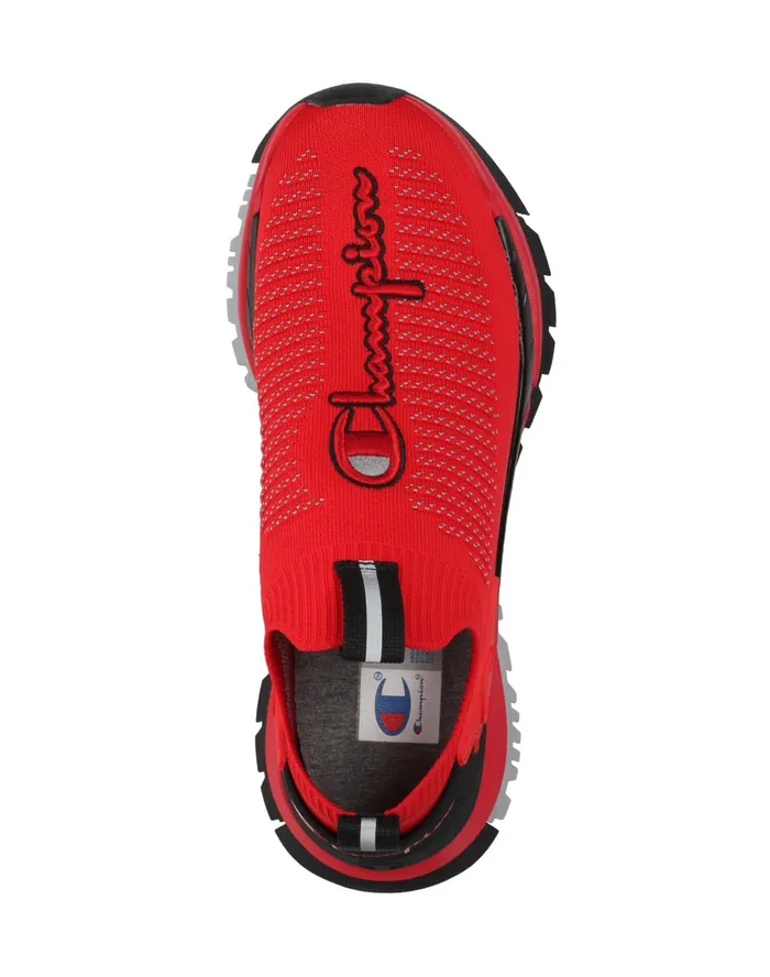 Men039S Reflex Core Knit Shoes Scarletblack Men Champion Running