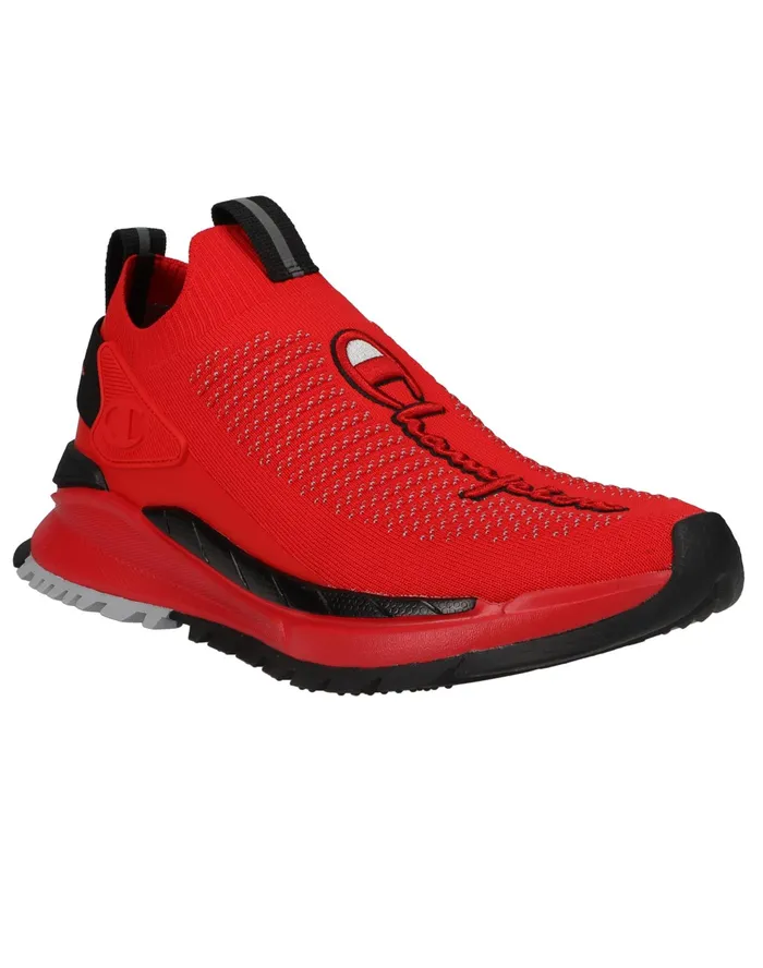 Men039S Reflex Core Knit Shoes Scarletblack Men Champion Running