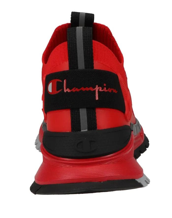 Men039S Reflex Core Knit Shoes Scarletblack Men Champion Running