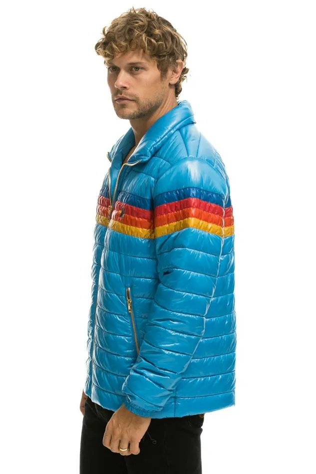 Men 4 STRIPE JACKET 8211 BLUE CINA Aviator Nation Outerwear Men 4 STRIPE JACKET 8211 BLUE CINA Aviator Nation Outerwear