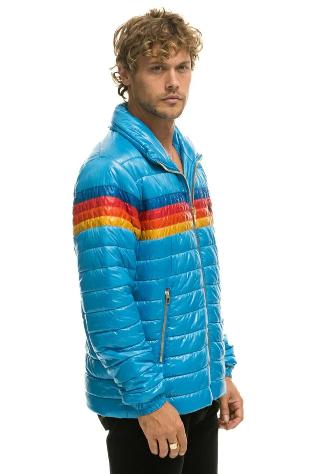 Men 4 STRIPE JACKET 8211 BLUE CINA Aviator Nation Outerwear Men 4 STRIPE JACKET 8211 BLUE CINA Aviator Nation Outerwear