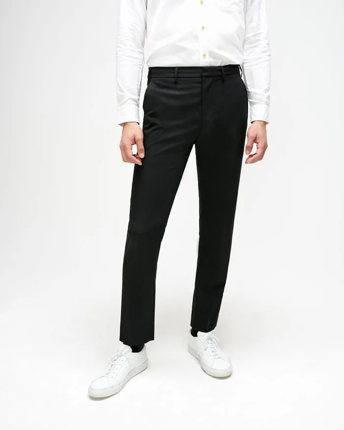 Men 7 For All Mankind Pants Tailored Cigarette Trouser In Black
