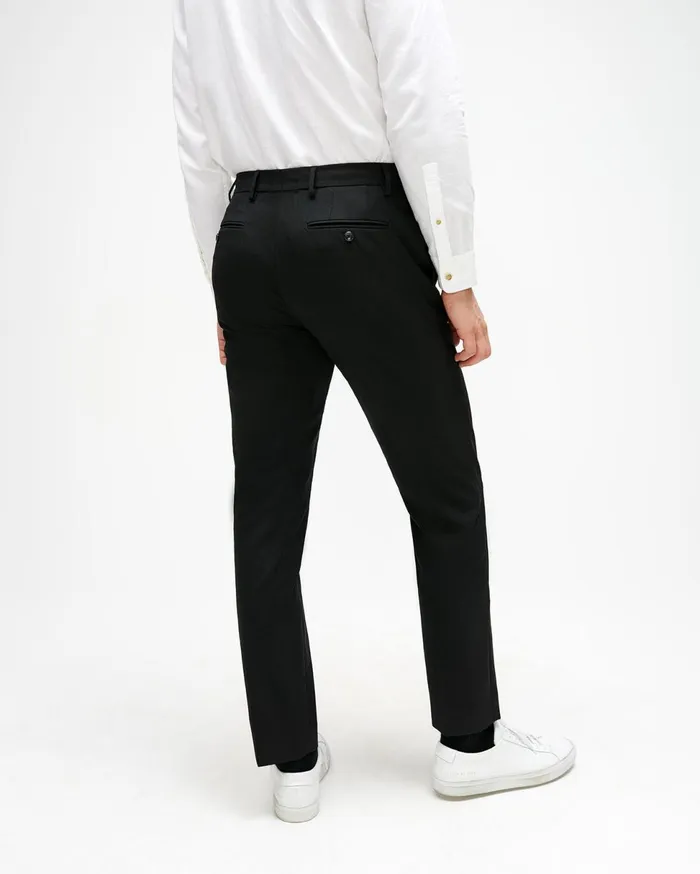 Men 7 For All Mankind Pants Tailored Cigarette Trouser In Black
