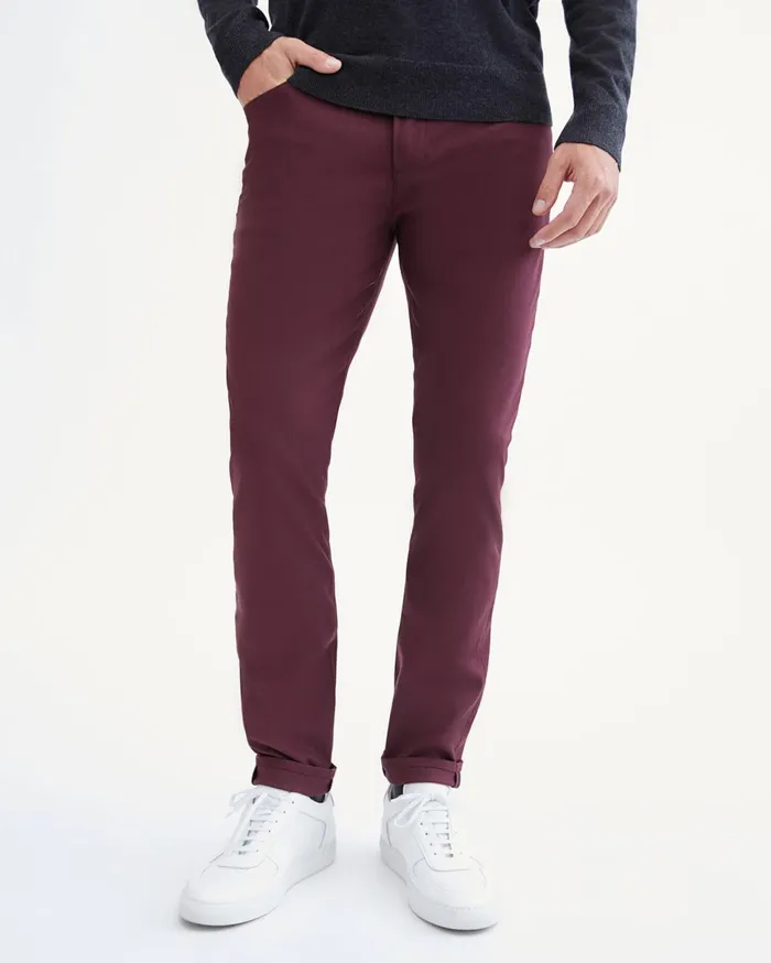 Men 7 For All Mankind Pants Tech Series Adrien 5Pocket In Burgundy