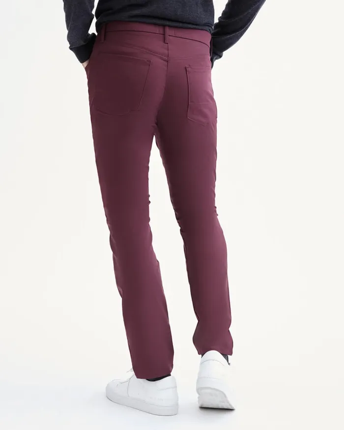 Men 7 For All Mankind Pants Tech Series Adrien 5Pocket In Burgundy