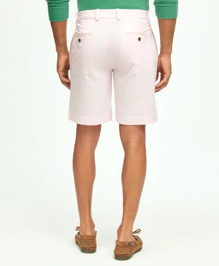Men 9034 Stretch Supima Cotton Poplin Shorts Pink Brooks Brothers Shorts and Swimwear
