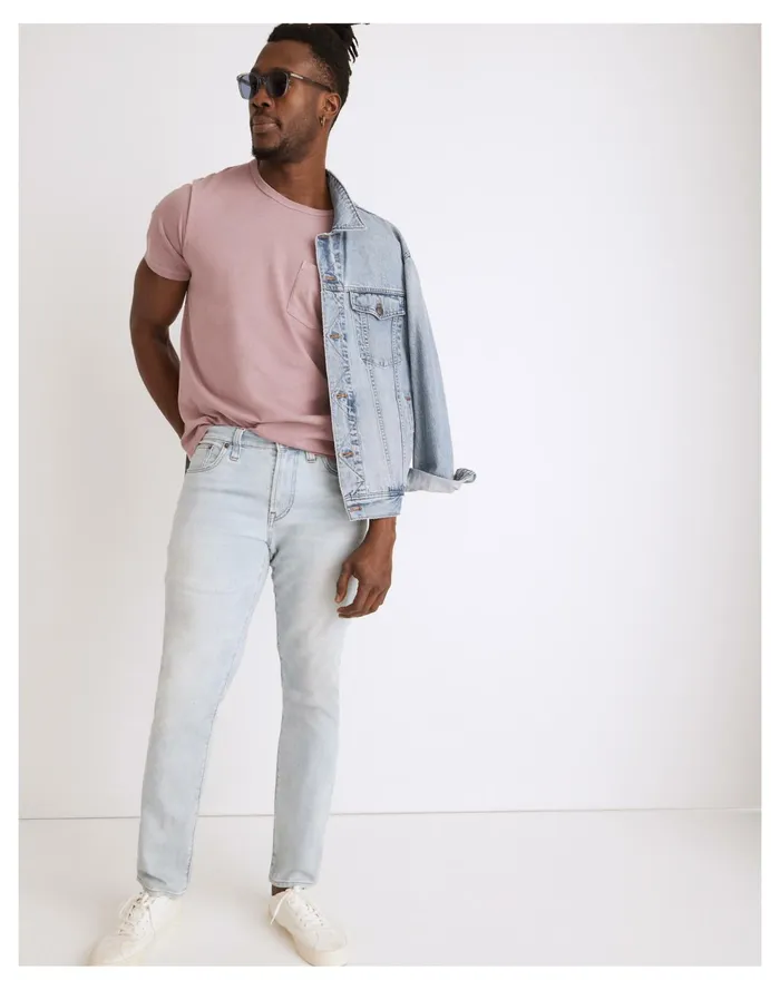 Men Athletic Slim Jeans In Delray Wash Delray Wash Madewell Jeans