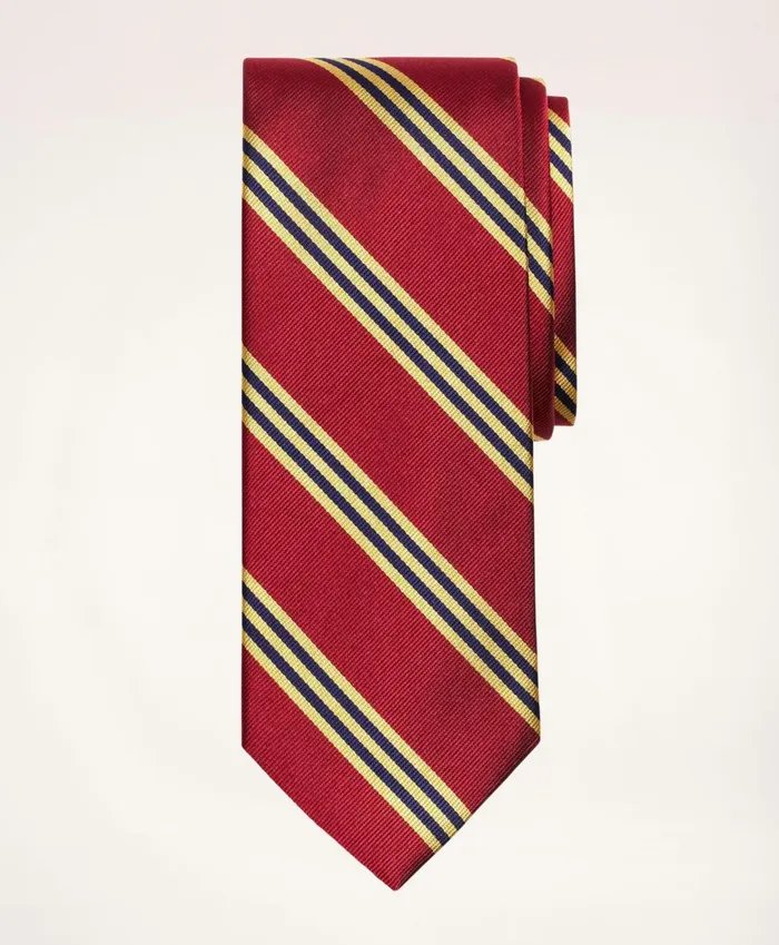Men Bb1 Rep Tie Burgundy Brooks Brothers Ties and Pocket Squares