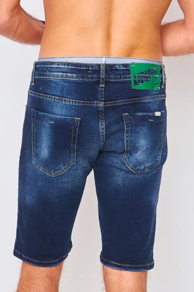 Men Bermuda Bleu En Jeans Us Blue Brentiny Paris Shorts