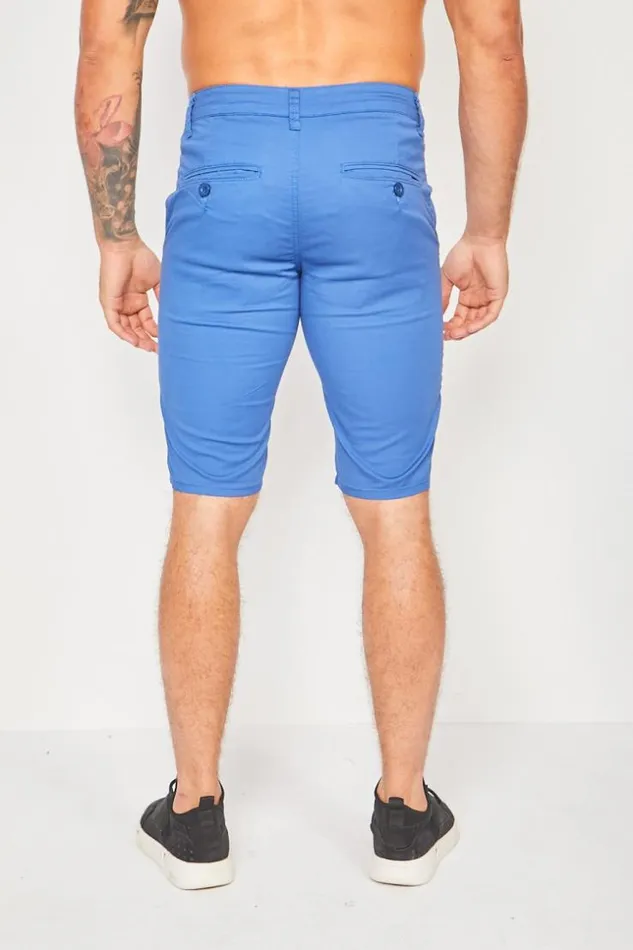 Men Blue Chino Shorts Blue Brentiny Paris Shorts