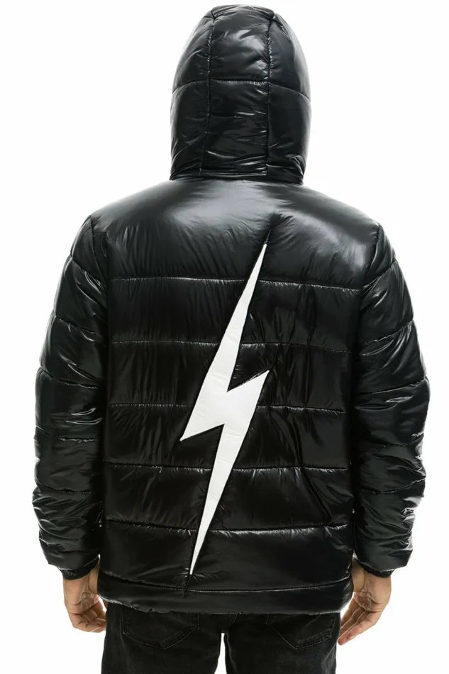Men BOLT LUXE TREKKER JACKET 8211 GLOSSY BLACK Aviator Nation Outerwear Men BOLT LUXE TREKKER JACKET 8211 GLOSSY BLACK Aviator Nation Outerwear