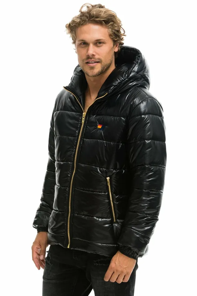 Men BOLT LUXE TREKKER JACKET 8211 GLOSSY BLACK Aviator Nation Outerwear Men BOLT LUXE TREKKER JACKET 8211 GLOSSY BLACK Aviator Nation Outerwear