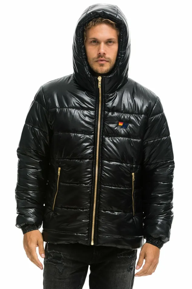 Men BOLT LUXE TREKKER JACKET 8211 GLOSSY BLACK Aviator Nation Outerwear Men BOLT LUXE TREKKER JACKET 8211 GLOSSY BLACK Aviator Nation Outerwear