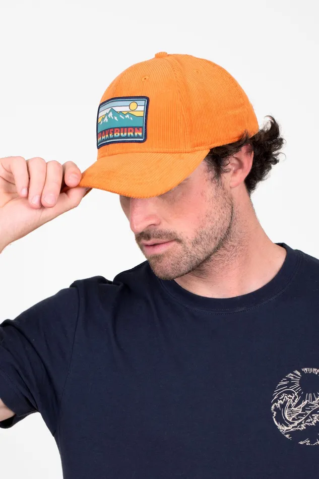 Men Brakeburn Caps and Beanies Corduroy Orange Cap