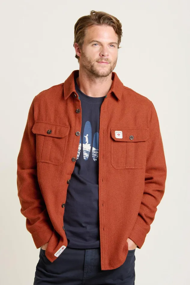 Men Brakeburn Shirts Rust Rust Overshirt
