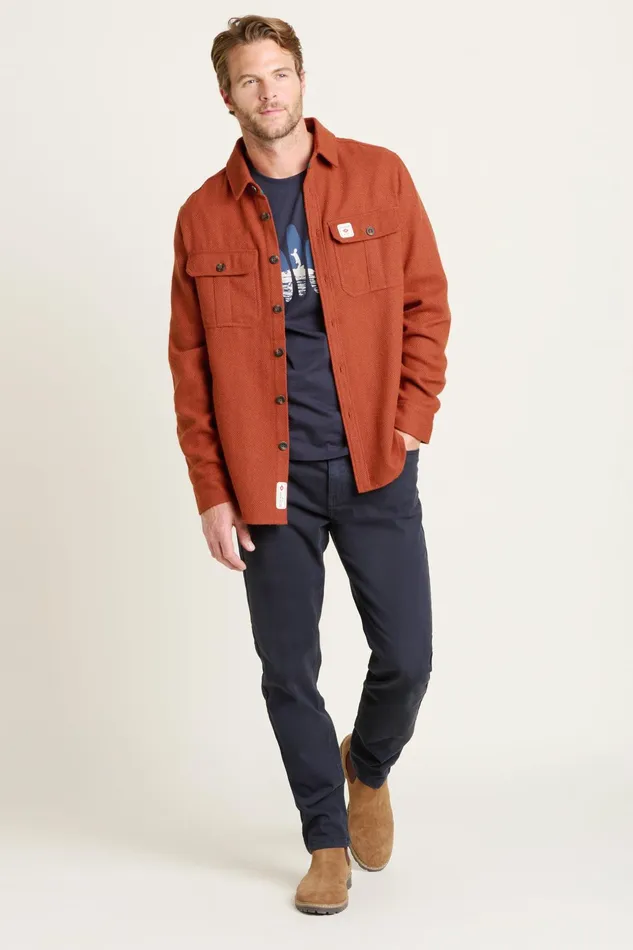 Men Brakeburn Shirts Rust Rust Overshirt