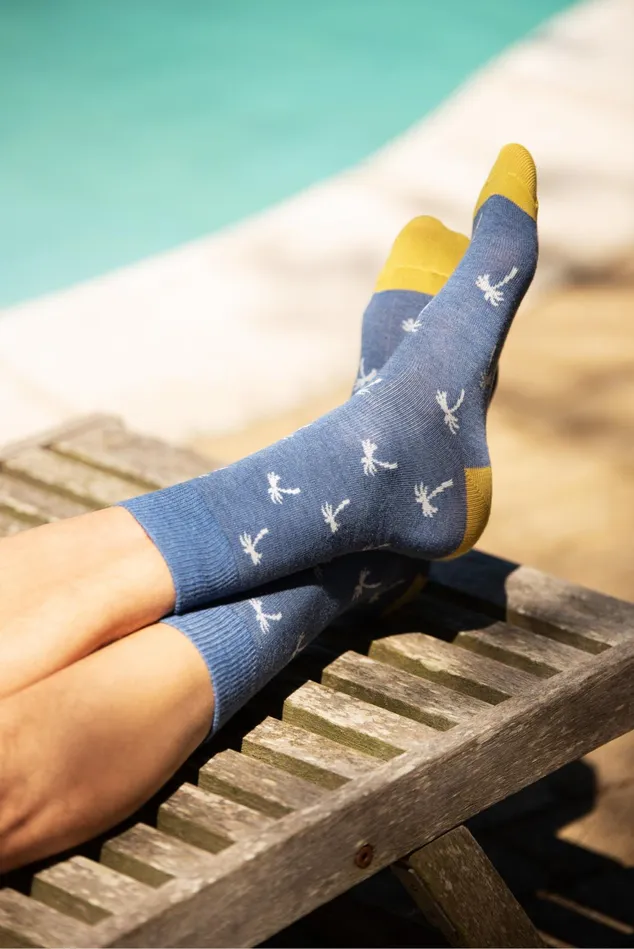 Men Brakeburn Socks Palm Tree Socks