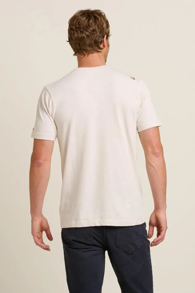 Men Brakeburn TShirts Ecru Camping Bear Tee