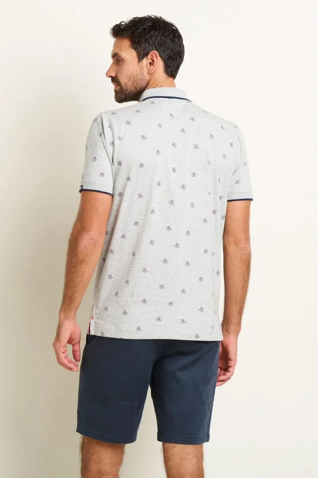 Men Brakeburn TShirts Grey Bike Polo