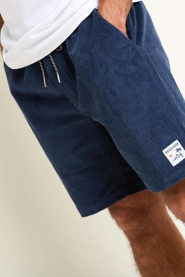 Men Brakeburn Trousers And Shorts Navy Corduroy Short