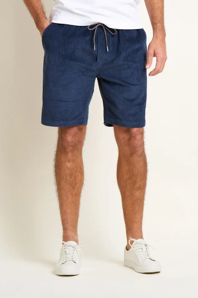 Men Brakeburn Trousers And Shorts Navy Corduroy Short