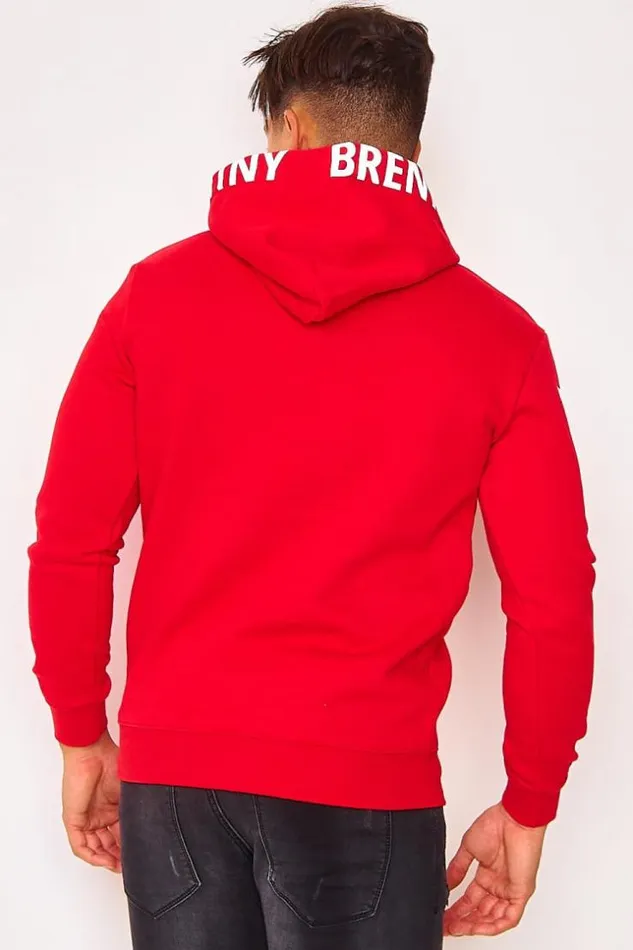 Men Brentiny Hoodie In Red Red Brentiny Paris Sweatshirts and Pullovers