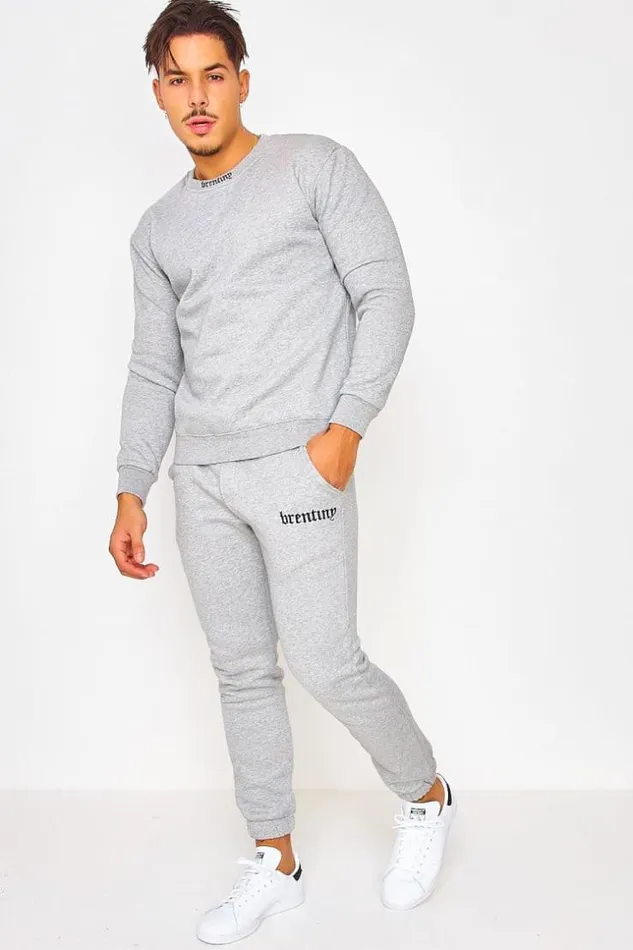 Men Brentiny Sweatshirt In Mottled Grey Grey Brentiny Paris Sweatshirts and Pullovers