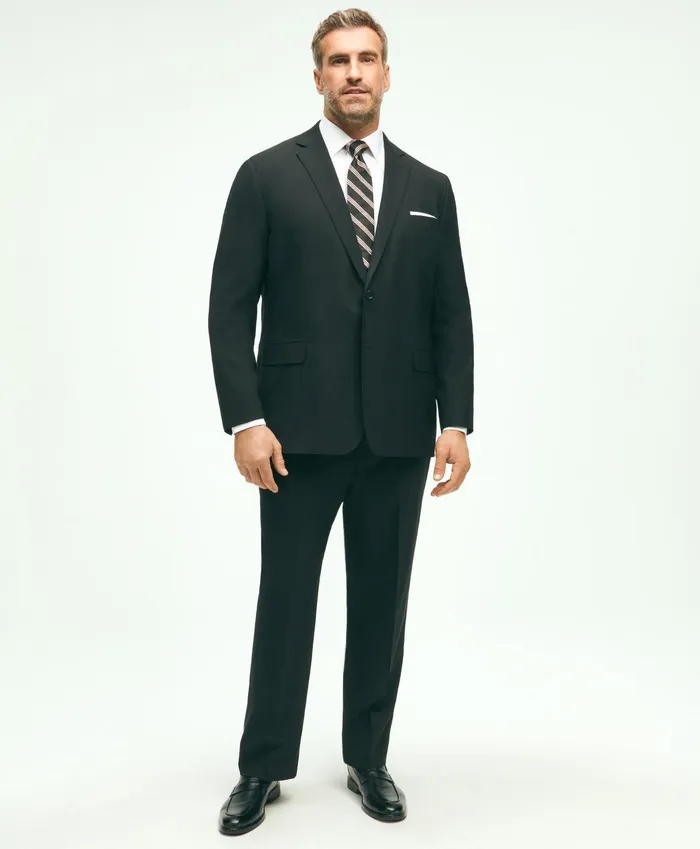Men Brooks Brothers Explorer Collection Big and Tall Suit Jacket Black Brooks Brothers Suits