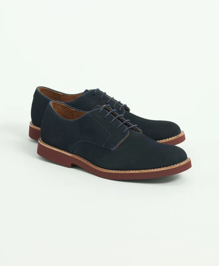 Men Classic Bucks Navy Brooks Brothers Shoes