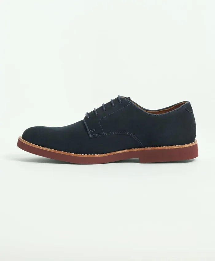 Men Classic Bucks Navy Brooks Brothers Shoes