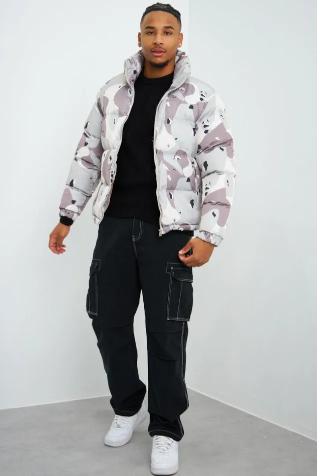 Men Doudoune Beige Et Gris Camouflage Beige Brentiny Paris Parkas And Down Jackets Men Doudoune Beige Et Gris Camouflage Beige Brentiny Paris Parkas And Down Jackets
