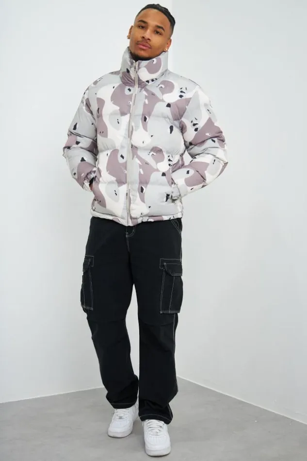 Men Doudoune Beige Et Gris Camouflage Beige Brentiny Paris Parkas And Down Jackets Men Doudoune Beige Et Gris Camouflage Beige Brentiny Paris Parkas And Down Jackets