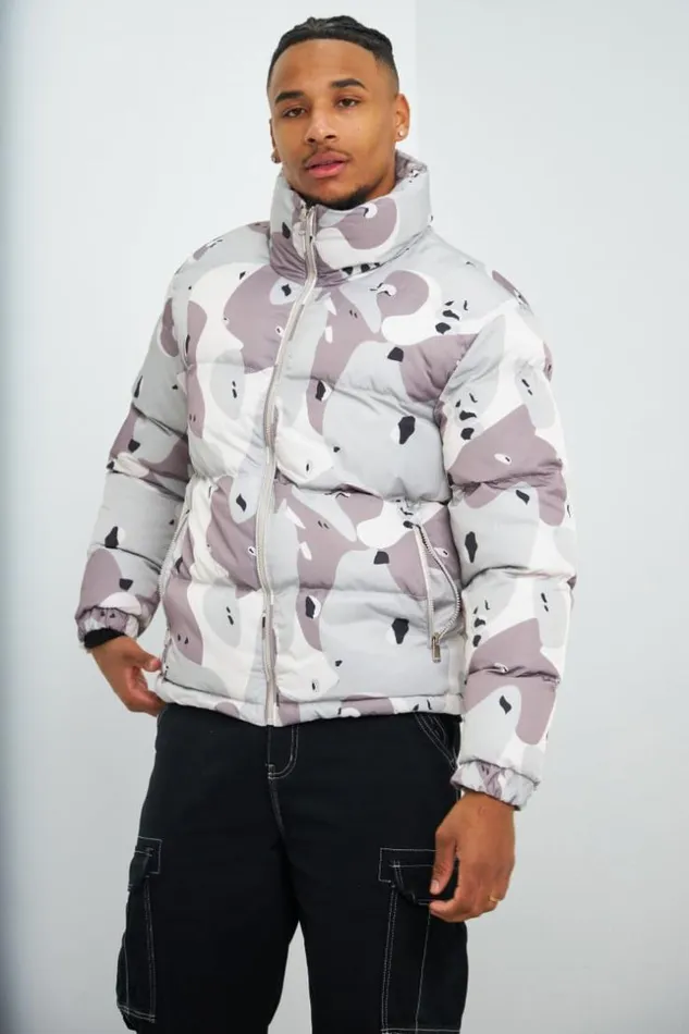 Men Doudoune Beige Et Gris Camouflage Beige Brentiny Paris Parkas And Down Jackets Men Doudoune Beige Et Gris Camouflage Beige Brentiny Paris Parkas And Down Jackets