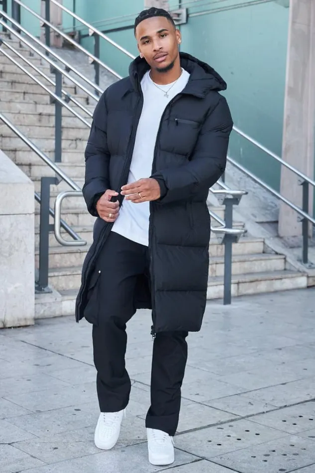 Men Doudoune Matelasse Longue Noir Capuche Black Brentiny Paris Parkas And Down Jackets Men Doudoune Matelasse Longue Noir Capuche Black Brentiny Paris Parkas And Down Jackets