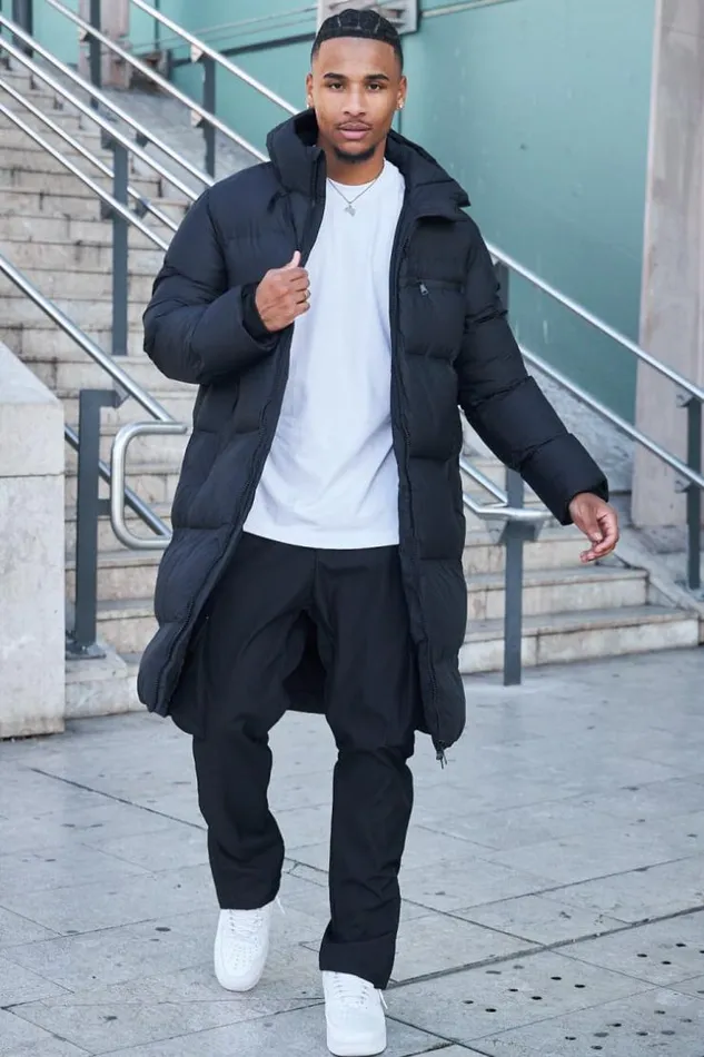 Men Doudoune Matelasse Longue Noir Capuche Black Brentiny Paris Parkas And Down Jackets Men Doudoune Matelasse Longue Noir Capuche Black Brentiny Paris Parkas And Down Jackets