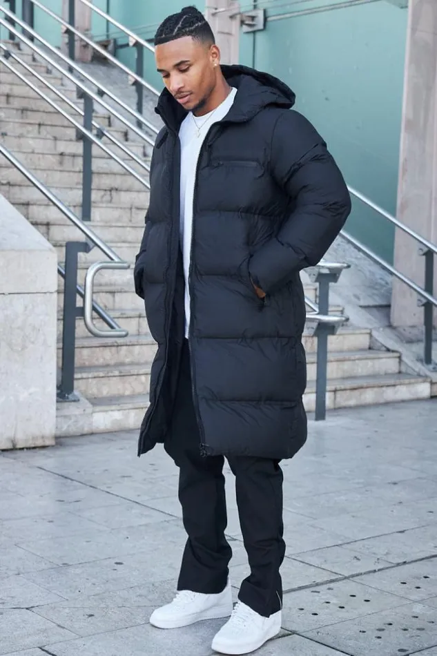 Men Doudoune Matelasse Longue Noir Capuche Black Brentiny Paris Parkas And Down Jackets Men Doudoune Matelasse Longue Noir Capuche Black Brentiny Paris Parkas And Down Jackets