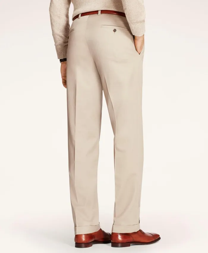 Men Elliot Fit Stretch Advantage Chino Pants Khaki Brooks Brothers Chinos and Casual Pants